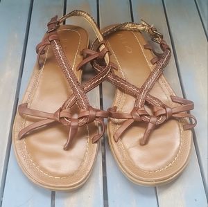 ALDO Strappy Camel/Brown Flat Sandals Size 6
